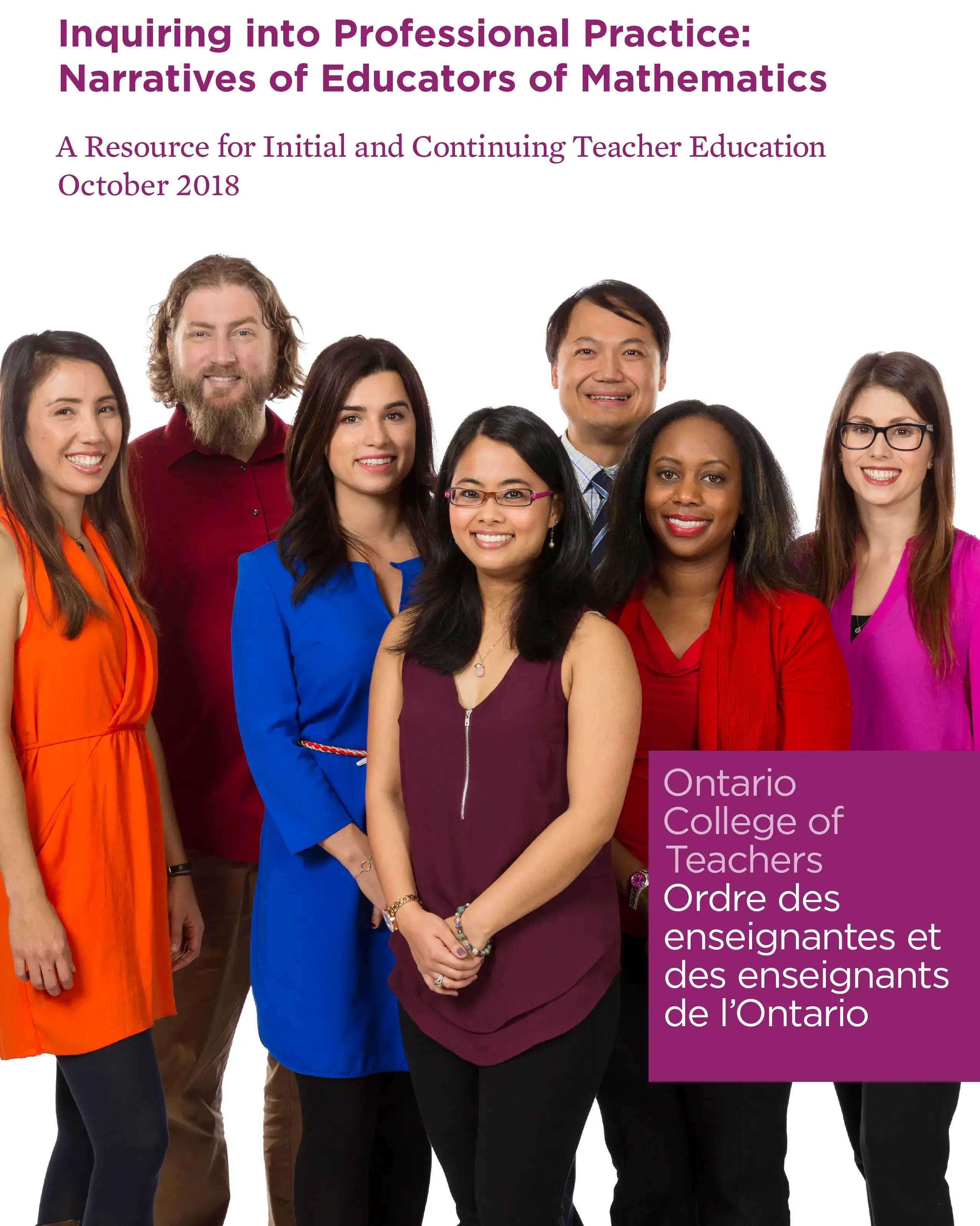 Inquiring into Professional Practice Narratives of Educators of Mathematics cover